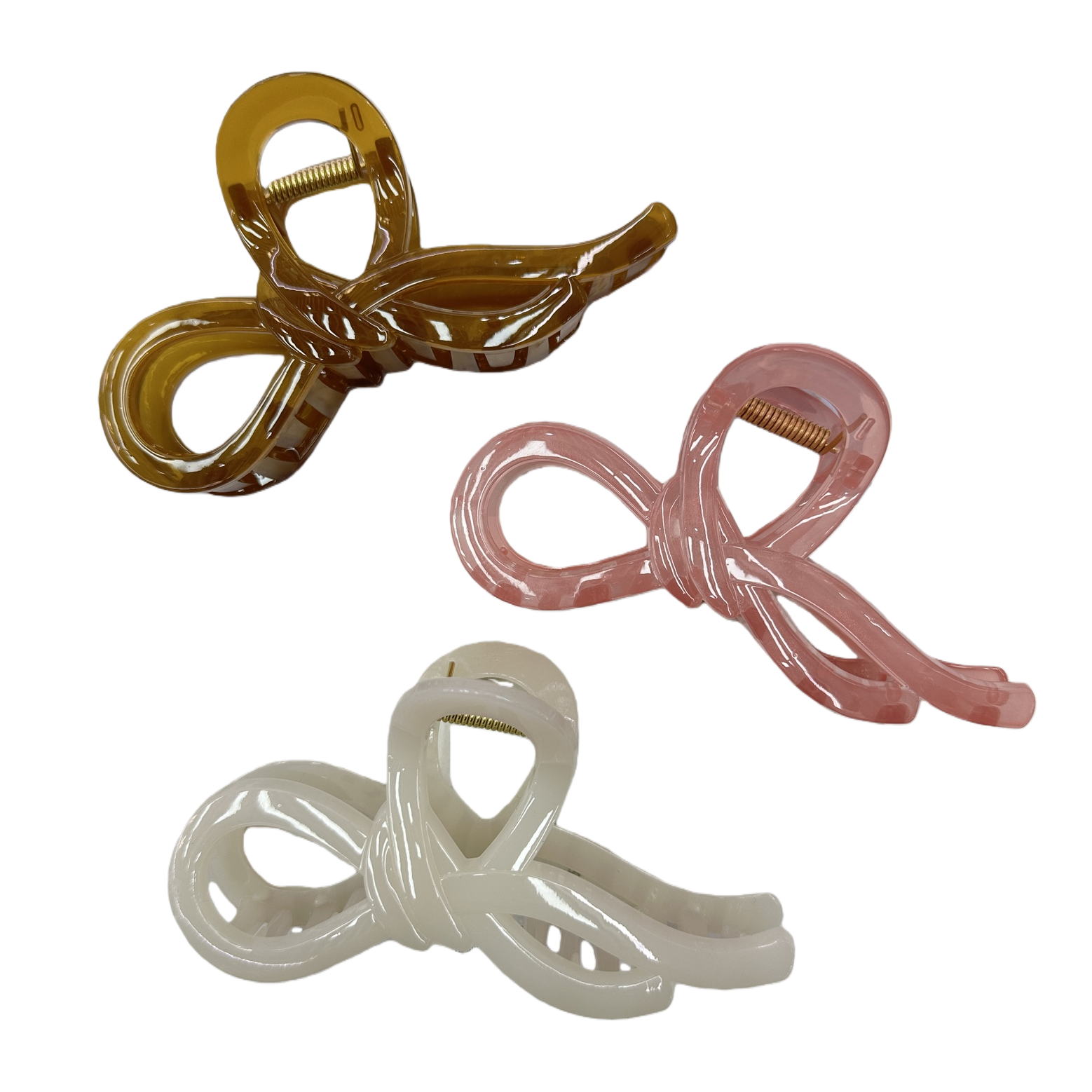 Transparent material banana clip shark hairpin, fashionable and simple large hairpin Item Picture
