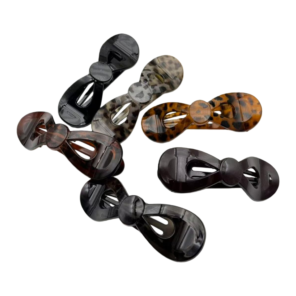 The three-piece set of shark clip, banana clip, grab clip, hairpin and hairpin is simple and fashionable Item Picture
