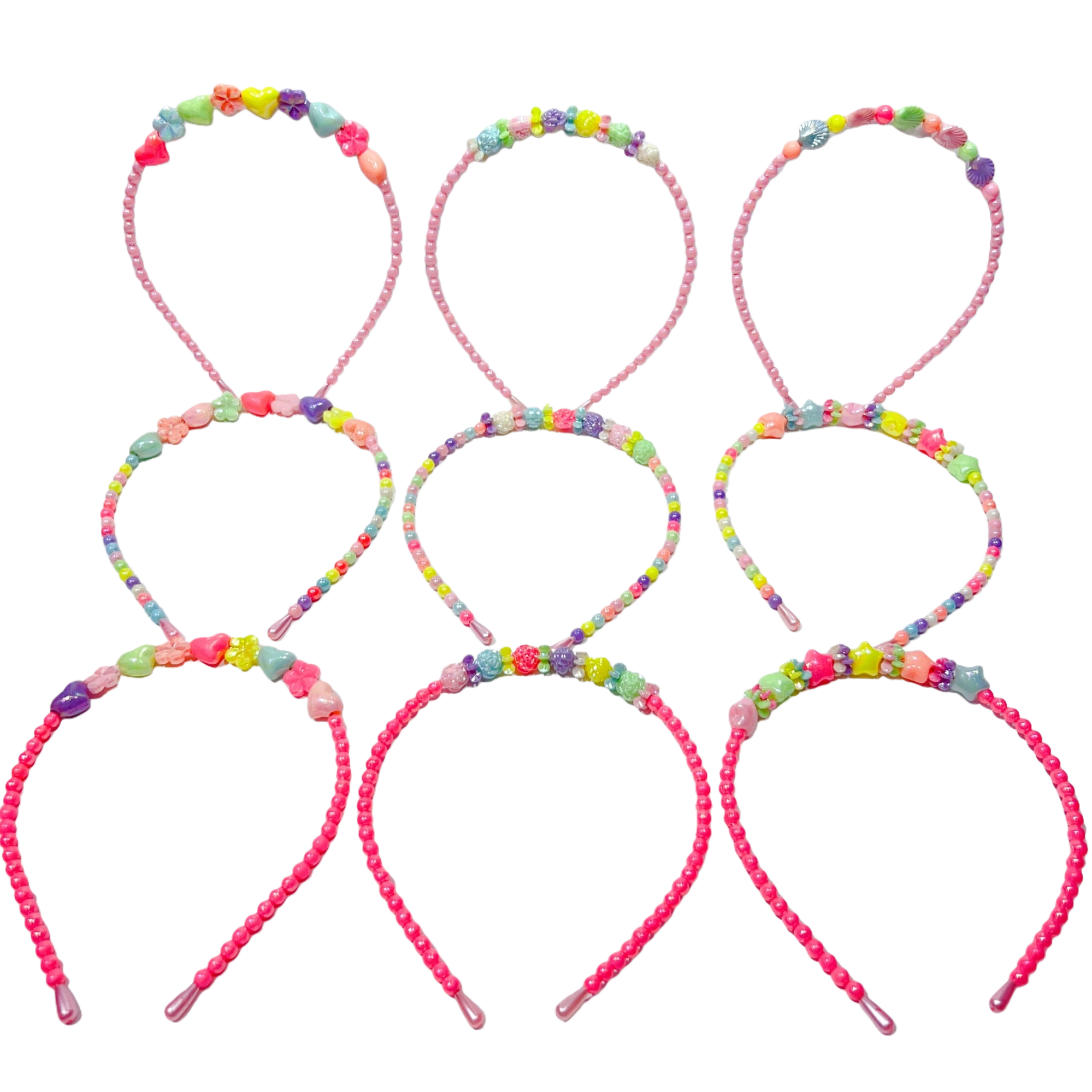 Colorful bead pearl headband, Hanfu headband, hair band, women's style Item Picture