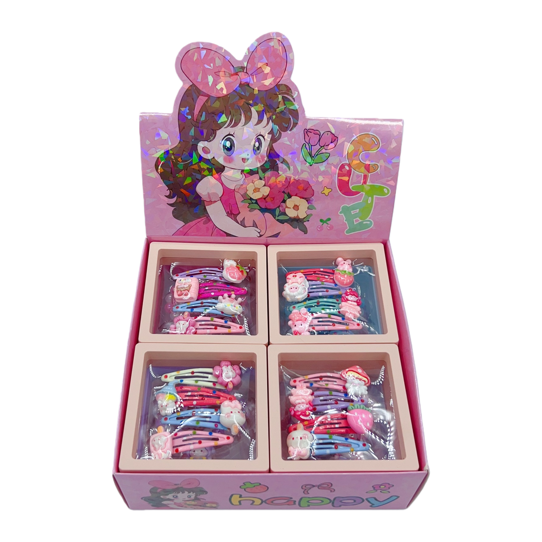 Pink hairpin set gift box, souvenir packaging box, gift box Item Picture