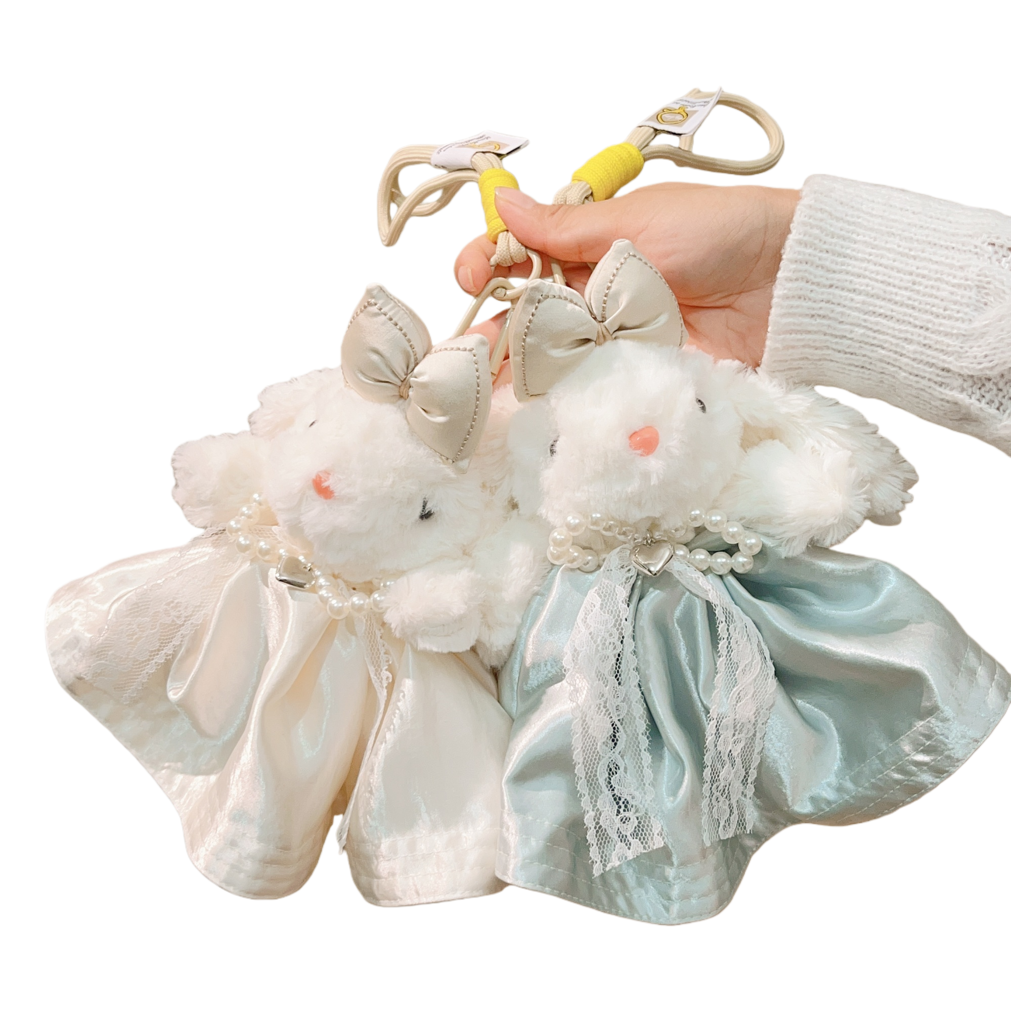 Cute plush rabbit large intestine hair band, hair accessory and hair rope Item Picture