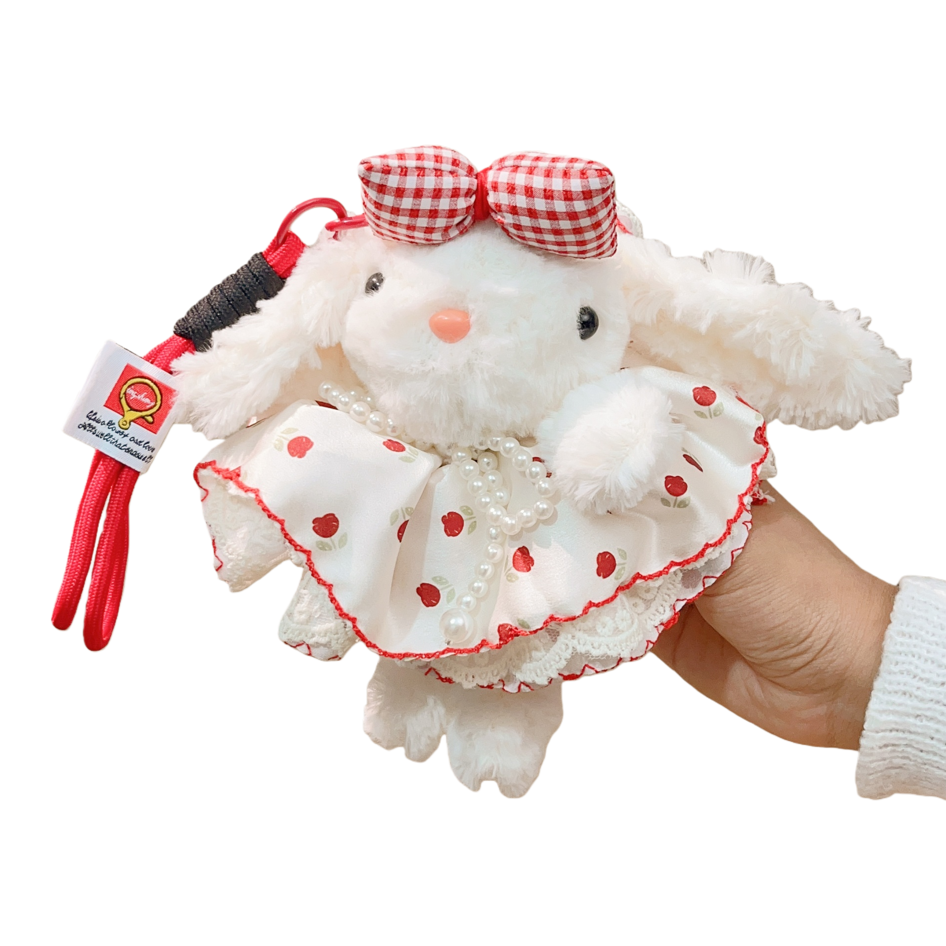 Happy Little zebra simulation rabbit Plush doll, cloth doll cat backpack clothes doll Item Picture