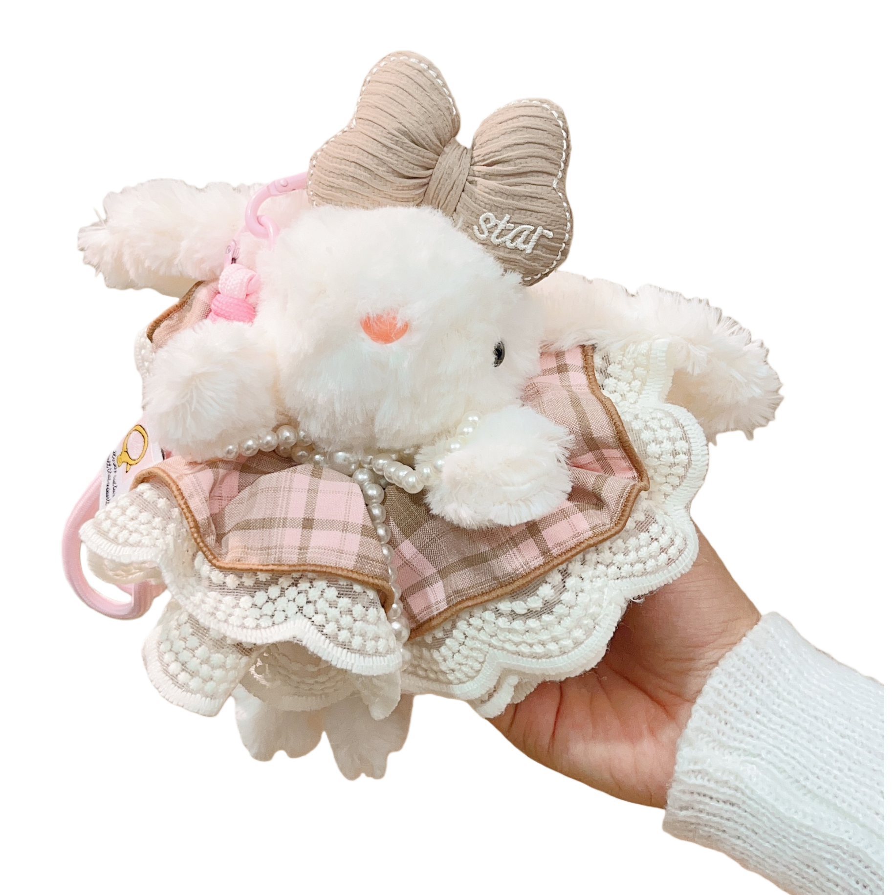 Happy little zebra simulation dolls, cute rabbits, plush dolls, cloth dolls, cats, backpacks, clothes dolls Item Picture