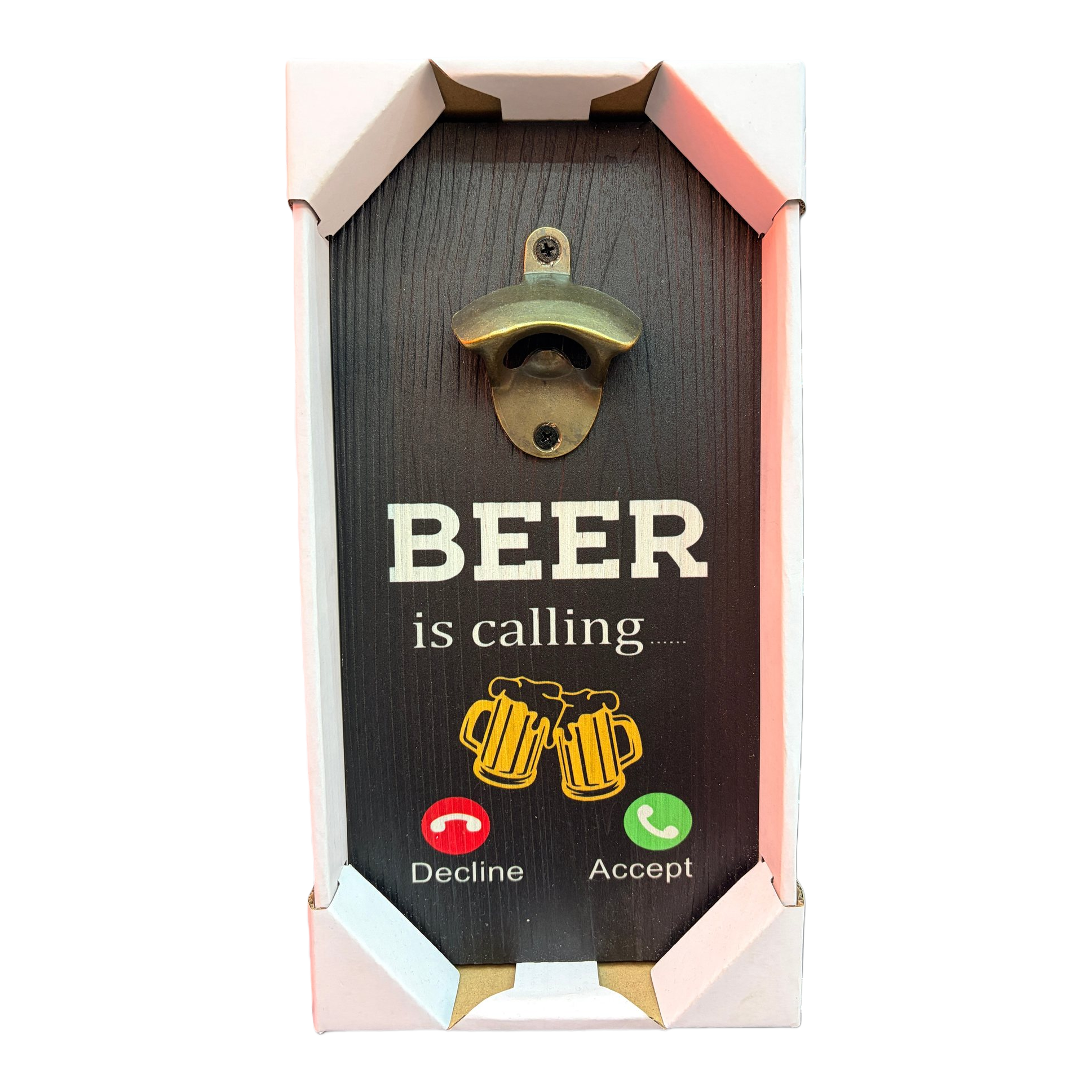 Abridor de botellas de cerveza transfronterizo creativo abridor de botellas de vidrio para bar y restaurante de madera abridor de botellas montado en la pared decoración de la pared 2 Item Picture