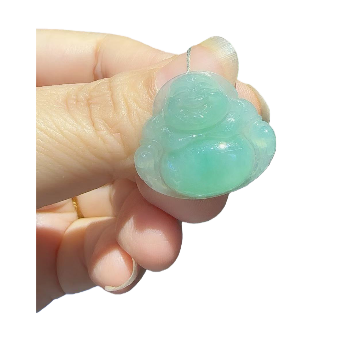 Jade Buddha statue pendant, jade bracelet, crystal necklace, 8mm jade stone jewelry, jade Item Picture