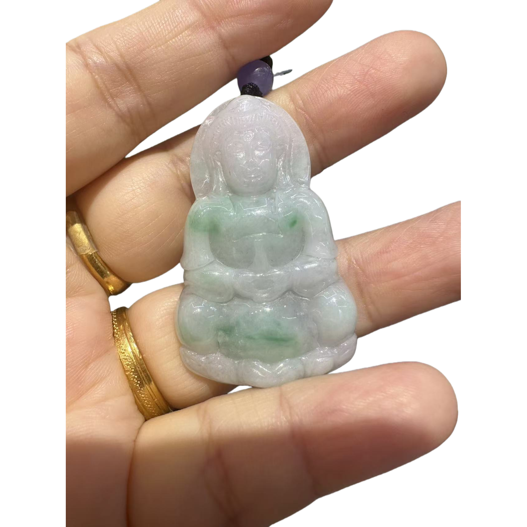 Jade Guanyin pendant, jade bracelet, crystal necklace, 8mm jade jewelry Item Picture