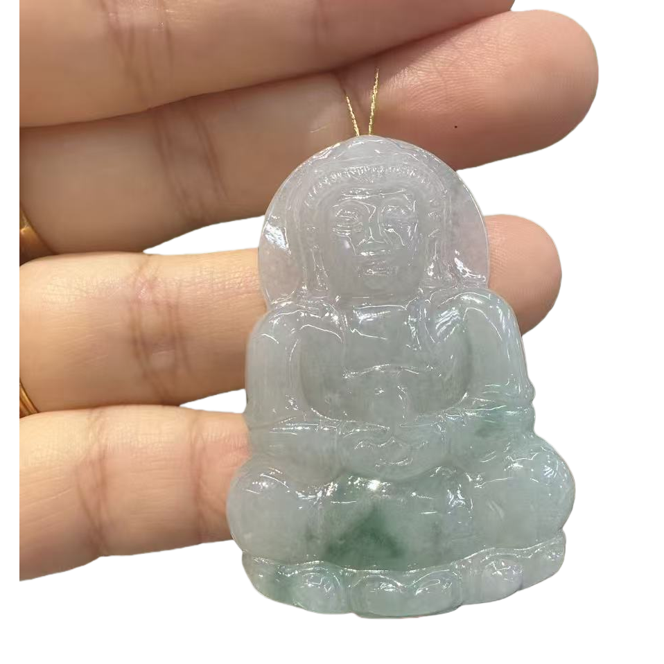 8mm jade Guanyin pendant, natural jade crystal necklace, jade bracelet and jewelry Item Picture