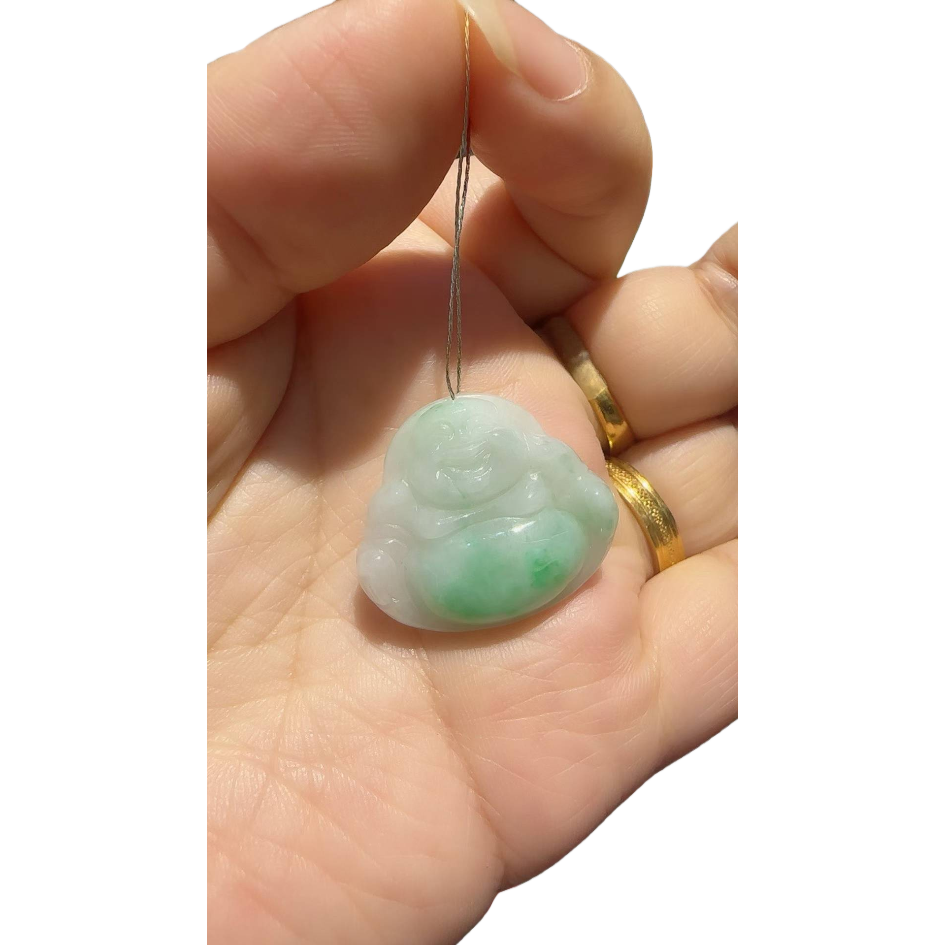 Jade Buddha Pendant 8mm, jade bracelet, crystal necklace, jade jewelry Item Picture