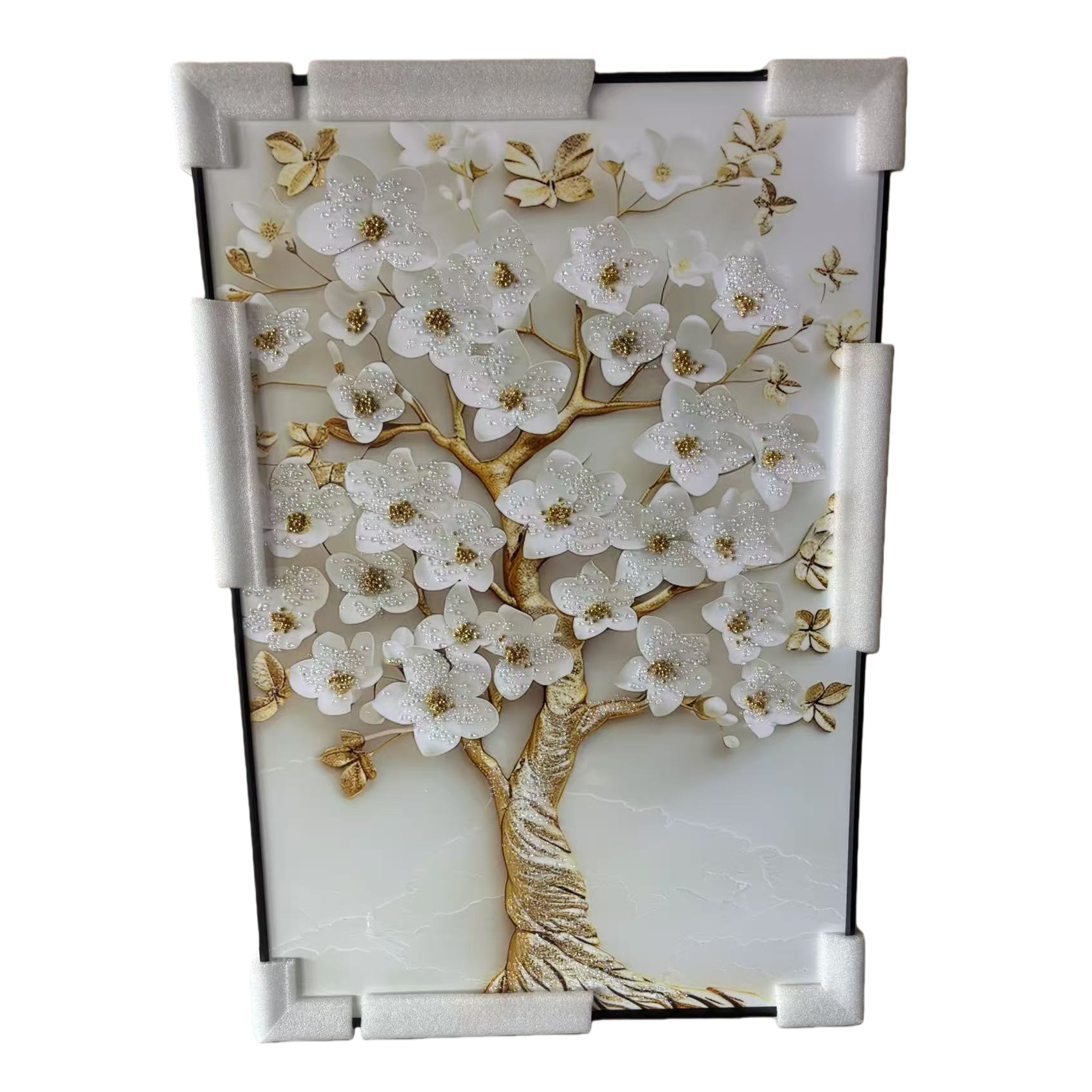 Song jin pintura artesanal pintura decorativa del árbol de cerezo pintura árabe colgante pintura mural de la virgen diamante Item Picture