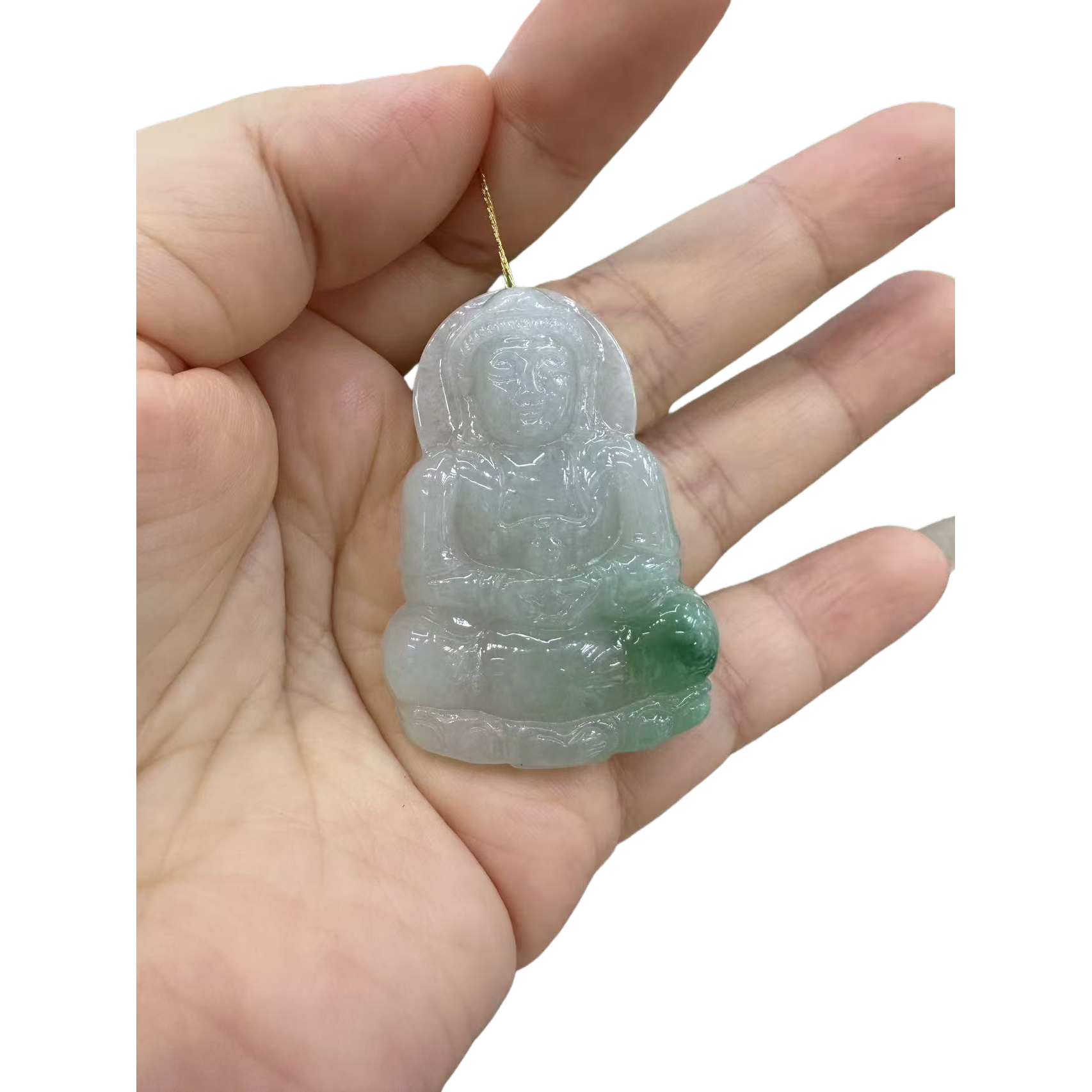 Water foam jade, chalcedony, jadeite bracelet, jade carved figure pendant, jade handicrafts, cabbage ornaments 112101212 Item Picture