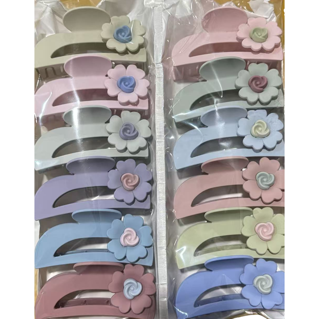 Korean version hand-woven lazy person's hairpin, Korean grabber acrylic sheet Item Picture
