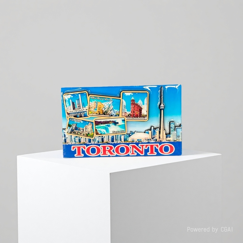 Canadian frigo patch personalizado de dos capas de madera magnetic patch city tour souvenir factory wholesale con dibujos o muestras de producción Specification image