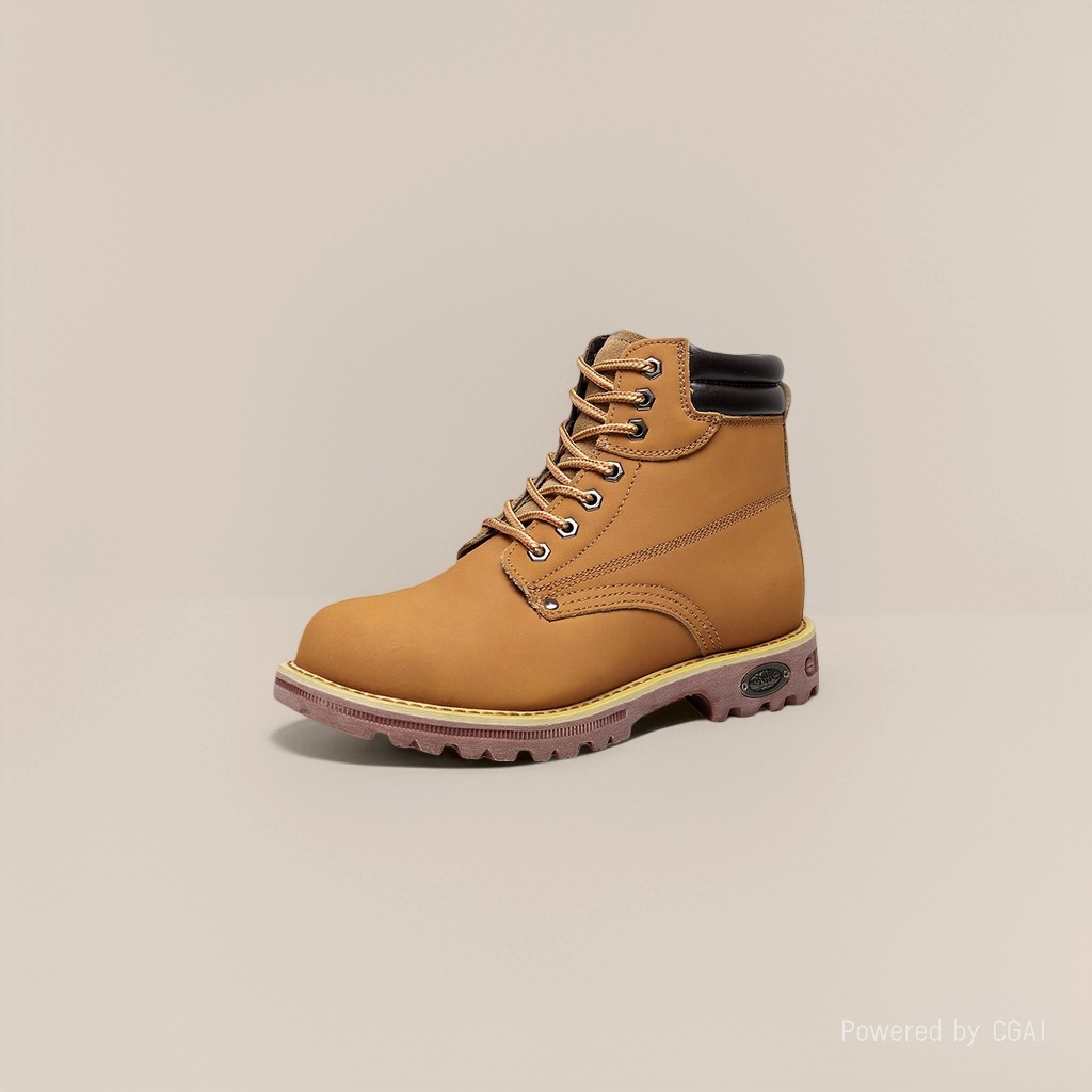 Brown tactical military boots, men's workwear liberation shoes, anti-slip and wear-resistant, for outdoor training Specification image