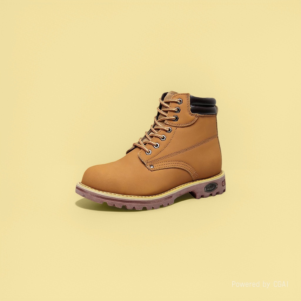 Brown tactical military boots, men's workwear liberation shoes, anti-slip and wear-resistant, for outdoor training Item Picture