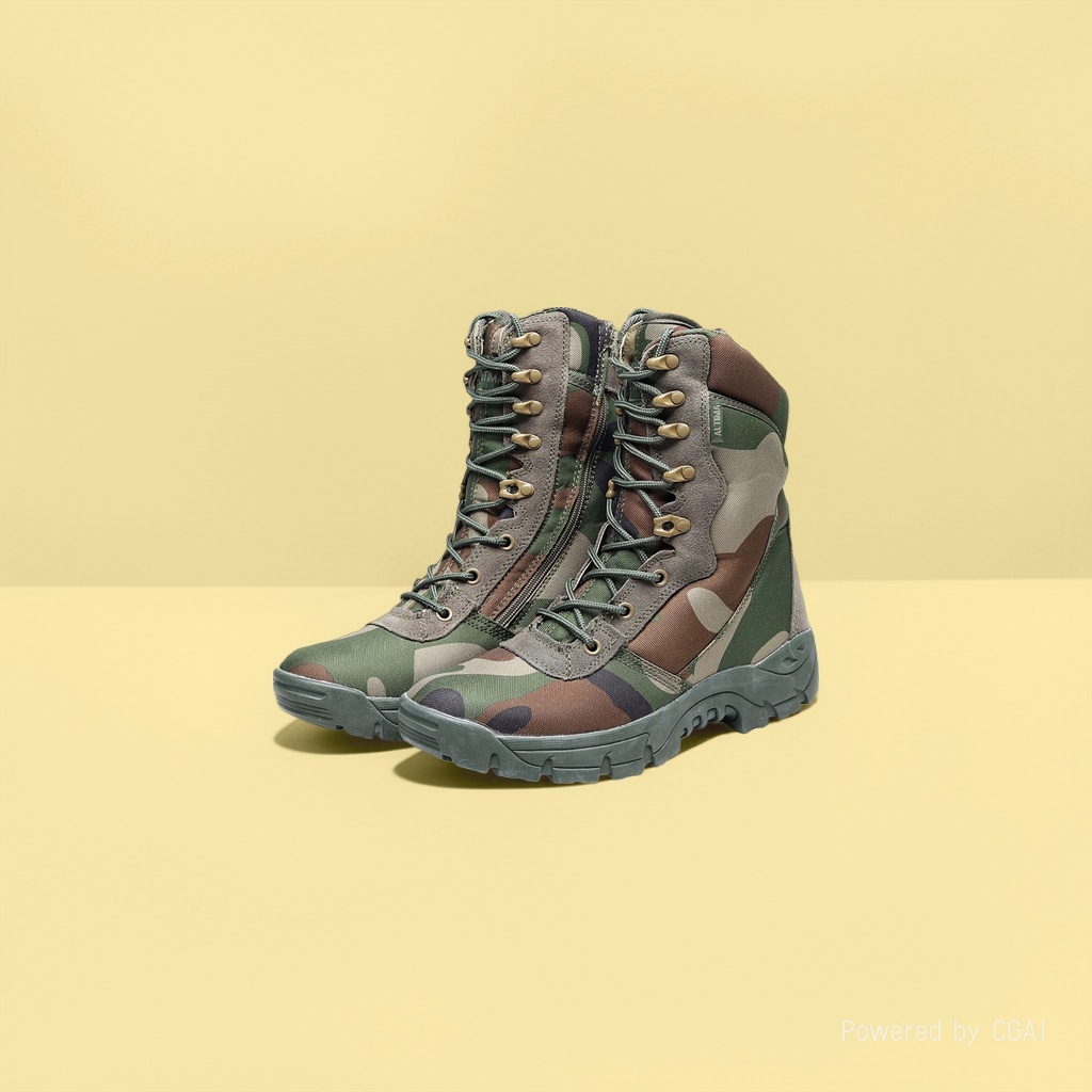 Tactical boots, outdoor shoes, military training shoes, mountaineering shoes, hiking shoes, protective shoes, camouflage for men and women 161402900 details Picture
