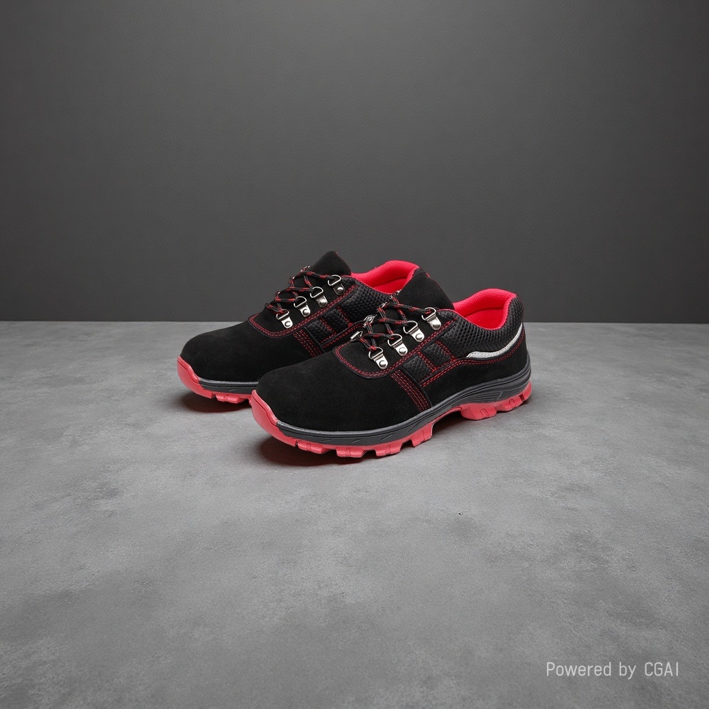 Hiking shoes with cowhide steel toe cap, anti-crush steel plate sole, wear-resistant, oil-resistant, acid and alkali resistant casual shoes Application Scenario