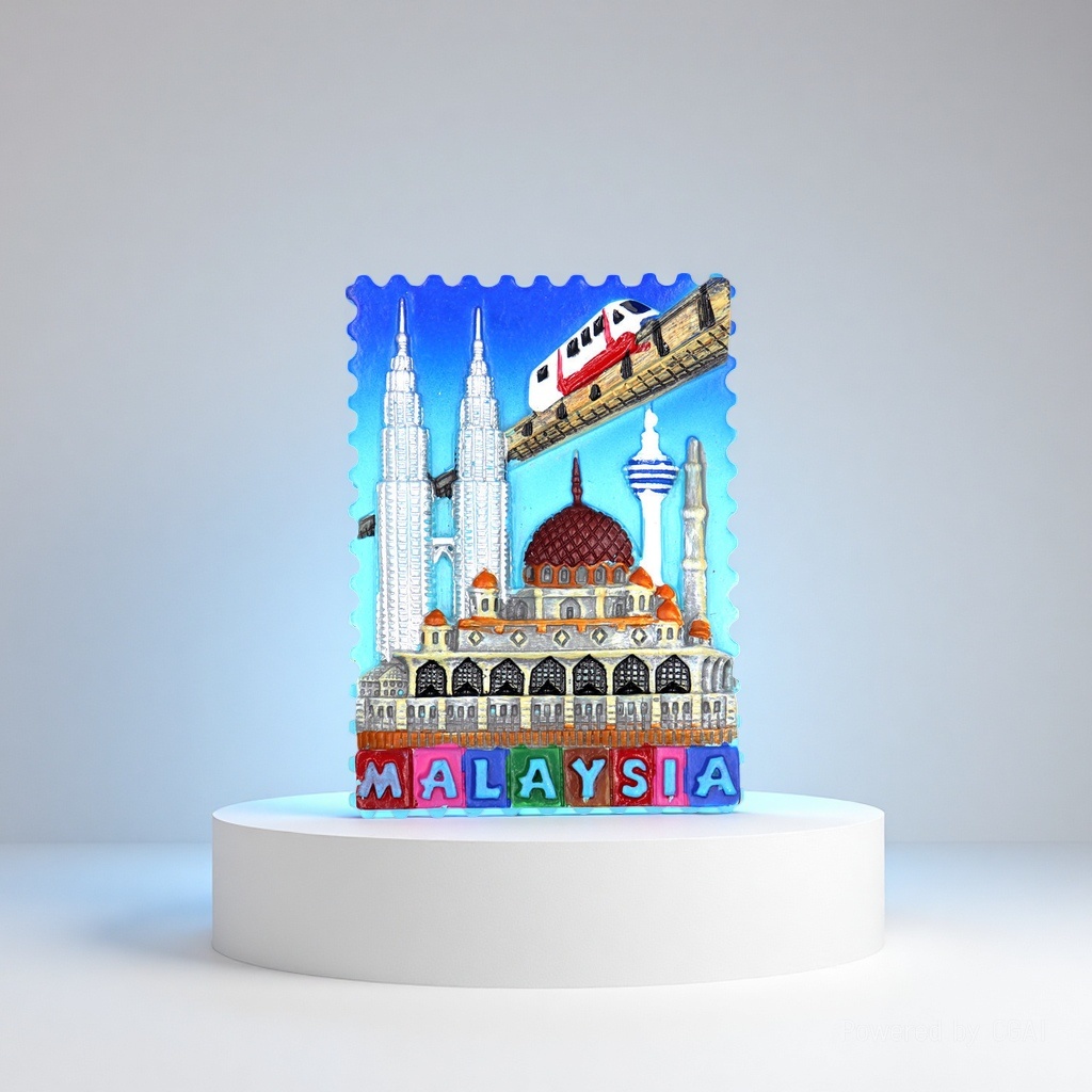 Malaysia penang Kuala Lumpur twin towers magnetic stickers city tour souvenirs resina magnetic stickers personalizados Application Scenario