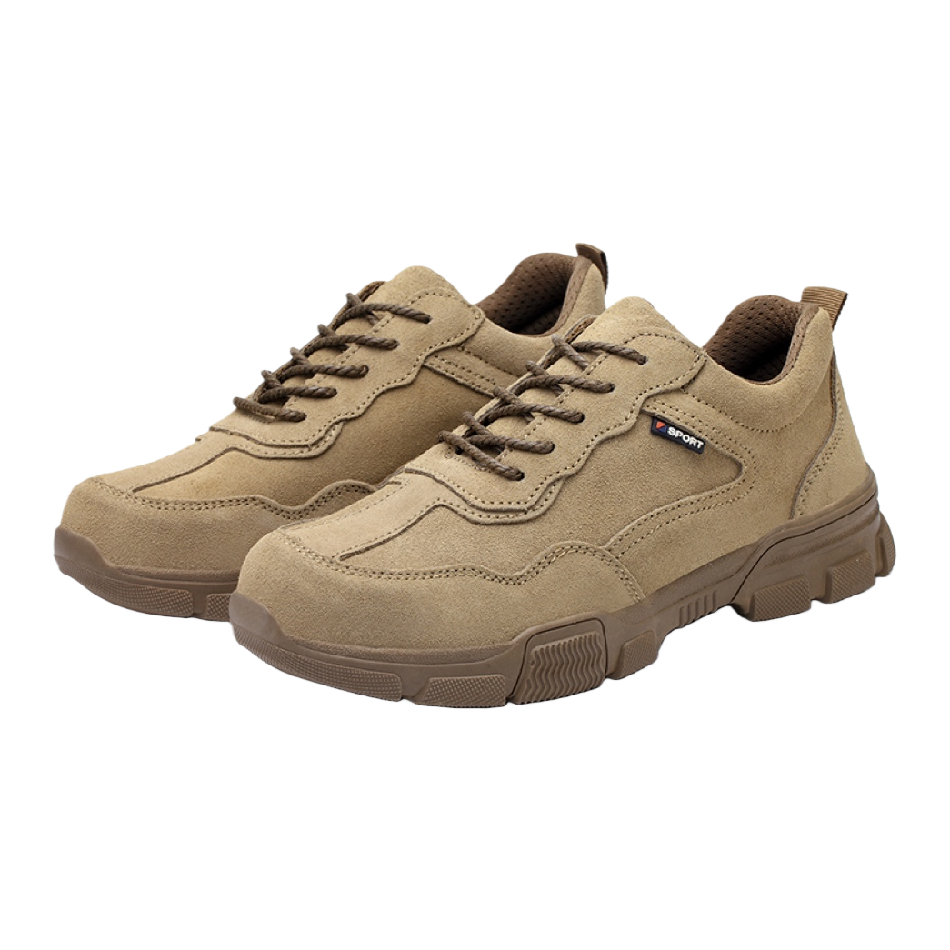 Hiking shoes, outdoor sports shoes, anti-crush and durable, genuine cowhide safety shoes 162200007