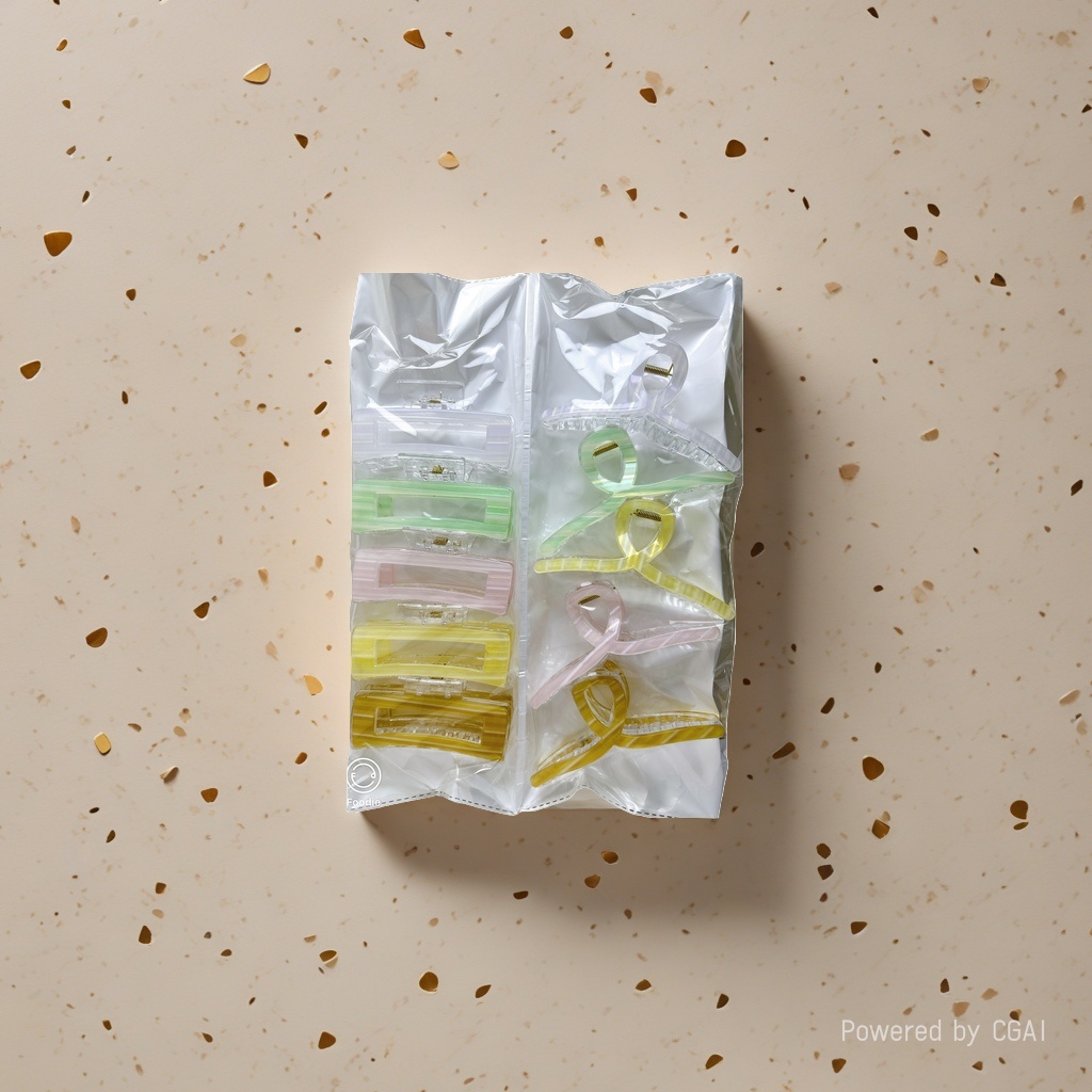 透明塑料香蕉抓夹发卡饰品 一物多用简约百搭