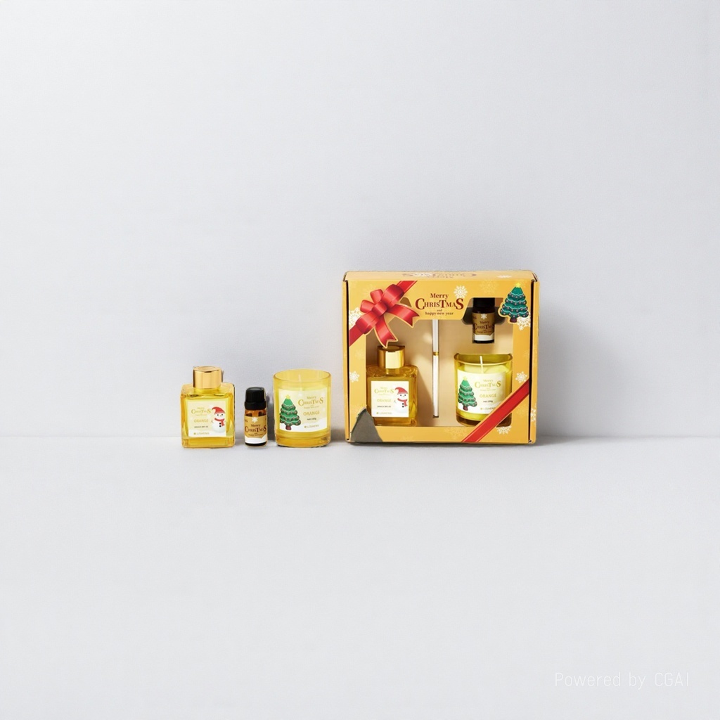 Festival-themed fragrance gift box set, creative gifts, including car interior aromatherapy, perfume bottle, keychain, coffee fragrance, and birthday gifts for primary school students Item Picture
