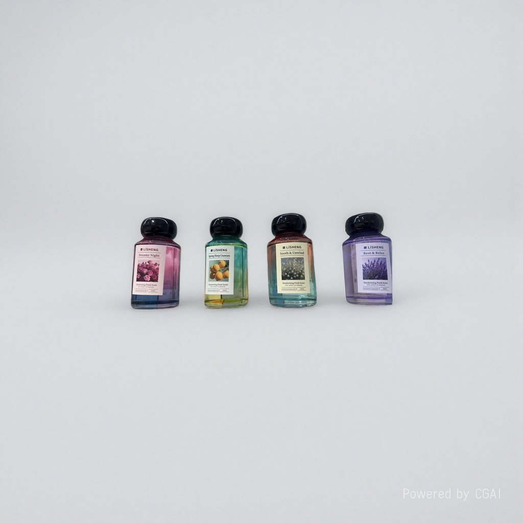 Fragrance bottle top and bottom cap middle ring cosmetic packaging box 50g cream press-type empty bottle perfume shampoo body wash box details Picture