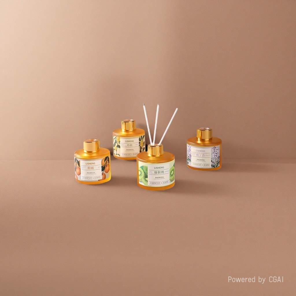 Aromatherapy bottle cosmetic packaging, top and bottom lid, middle ring perfume box, 50g cream press-type empty bottle, shampoo and body wash box Specification image