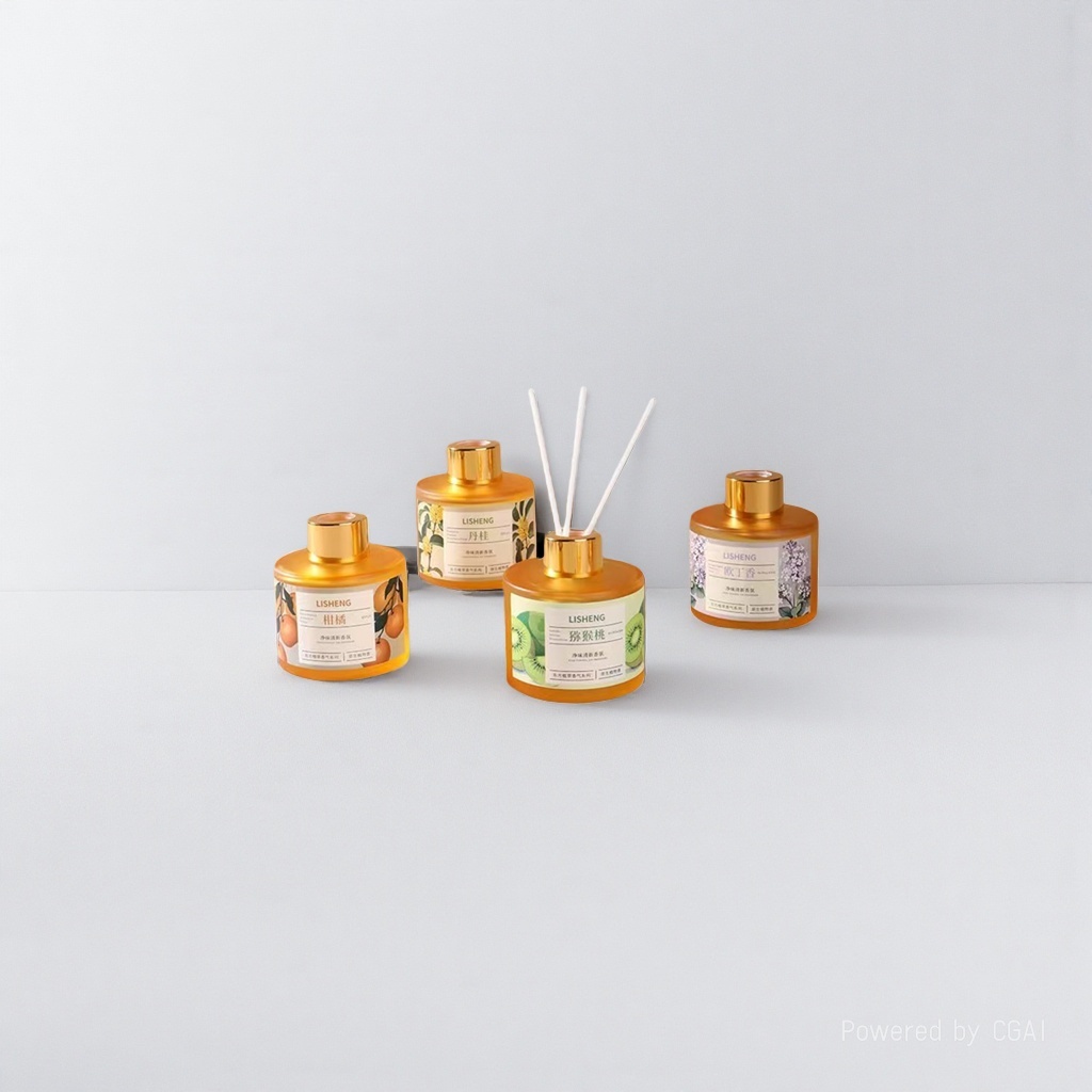 Aromatherapy bottle cosmetic packaging, top and bottom lid, middle ring perfume box, 50g cream press-type empty bottle, shampoo and body wash box Item Picture