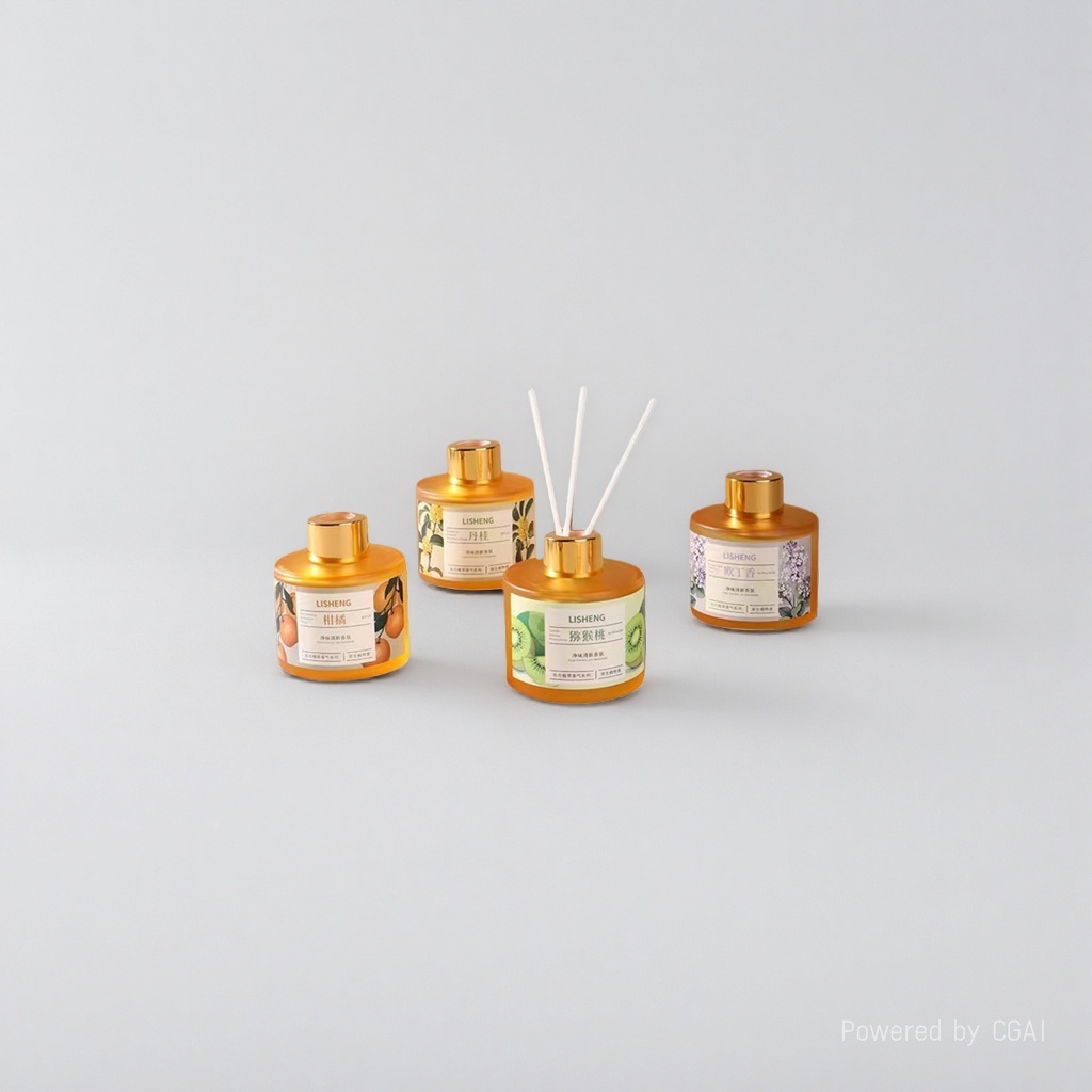Aromatherapy bottle cosmetic packaging, top and bottom lid, middle ring perfume box, 50g cream press-type empty bottle, shampoo and body wash box details Picture