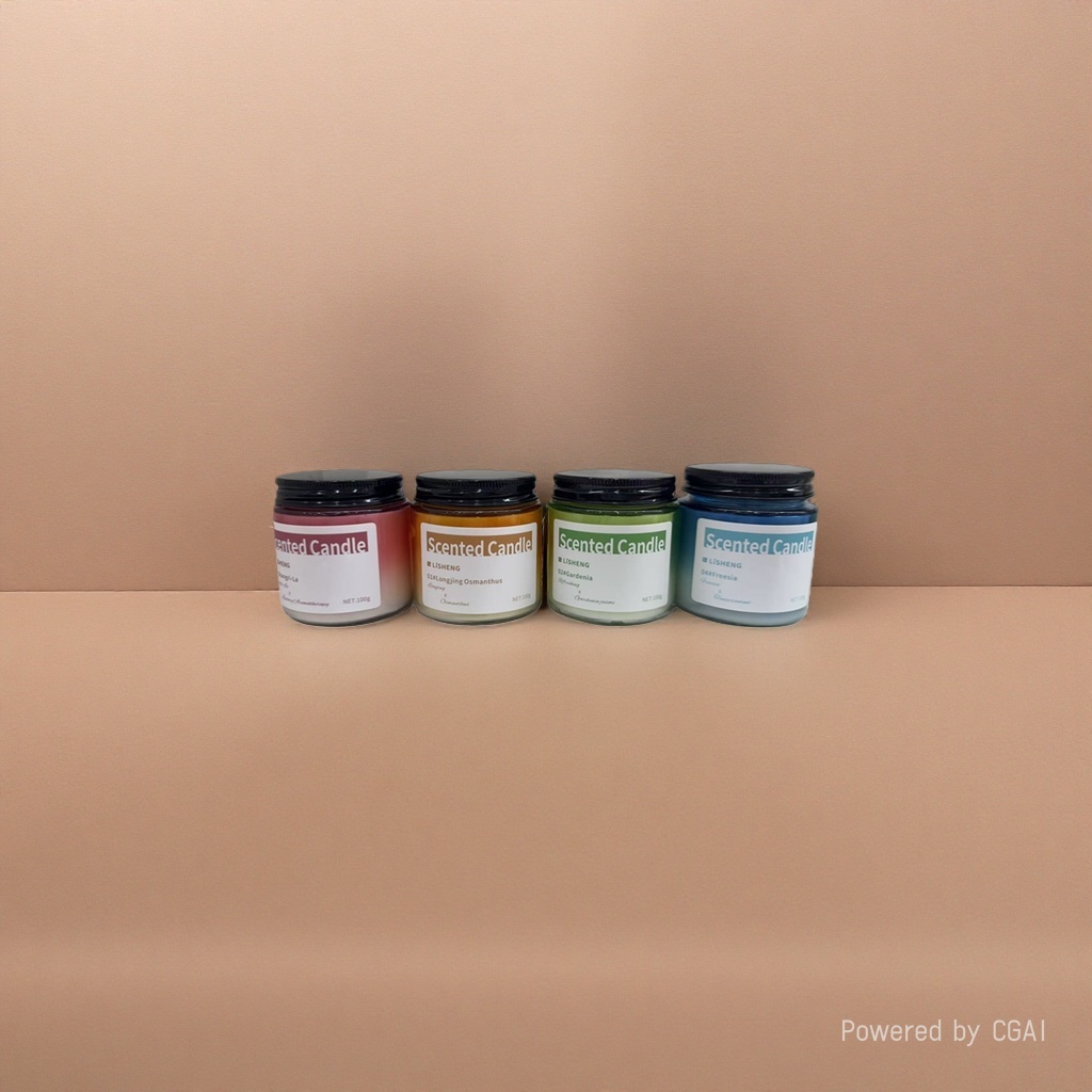 Scented candle, 50g, paste box, press-type empty bottle, perfume bottle, shampoo and body wash box, top and bottom lid, middle ring packaging box Specification image