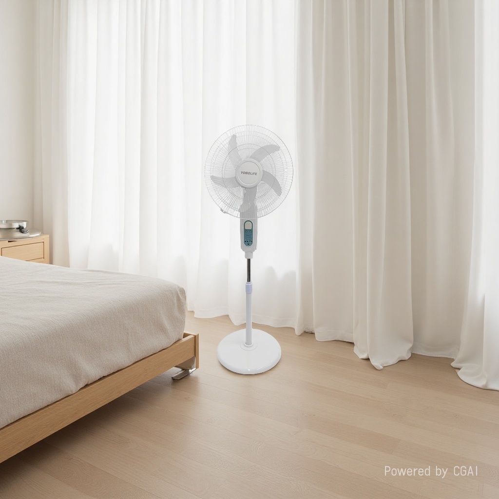 YOBOLIFE cambiado LM-165 ventilador de piso de 16 pulgadas ventilador recargable solar, 5 rangos de viento pantalla pequeña de control remoto de pantalla, áfrica América del Sur venta caliente ventilador eléctrico de piso