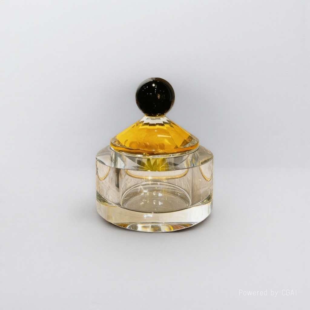 Crystal perfume bottle, top and bottom cap, center ring packaging box, 50g cream press-type empty bottle shampoo and body wash box Item Picture