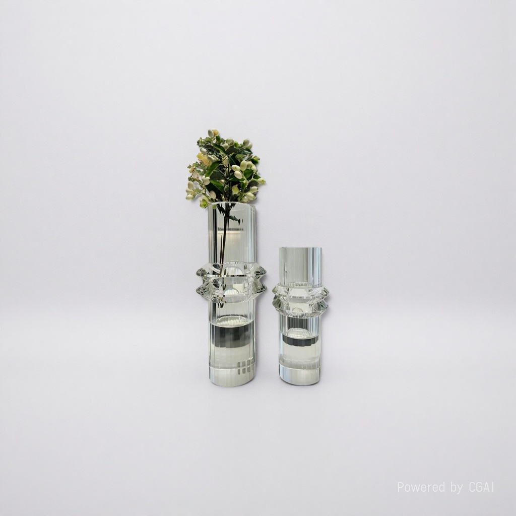 High-transparency glass bottles are often used in vases, perfume bottles, essential oil bottles, and wine bottles. They are small and transparent for storage details Picture