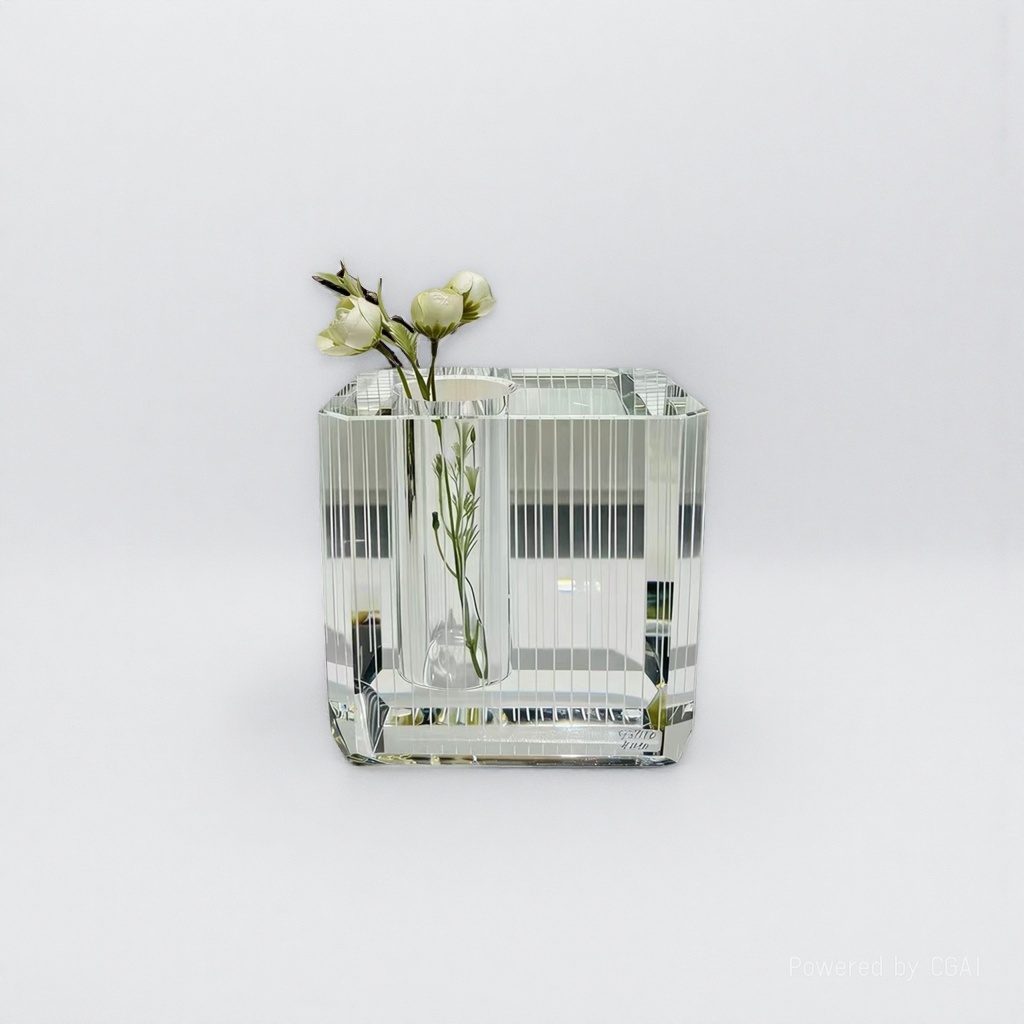 Transparent glass perfume bottle, essential oil bottle, sparkling wine bottle, small glass vase 180ml Item Picture