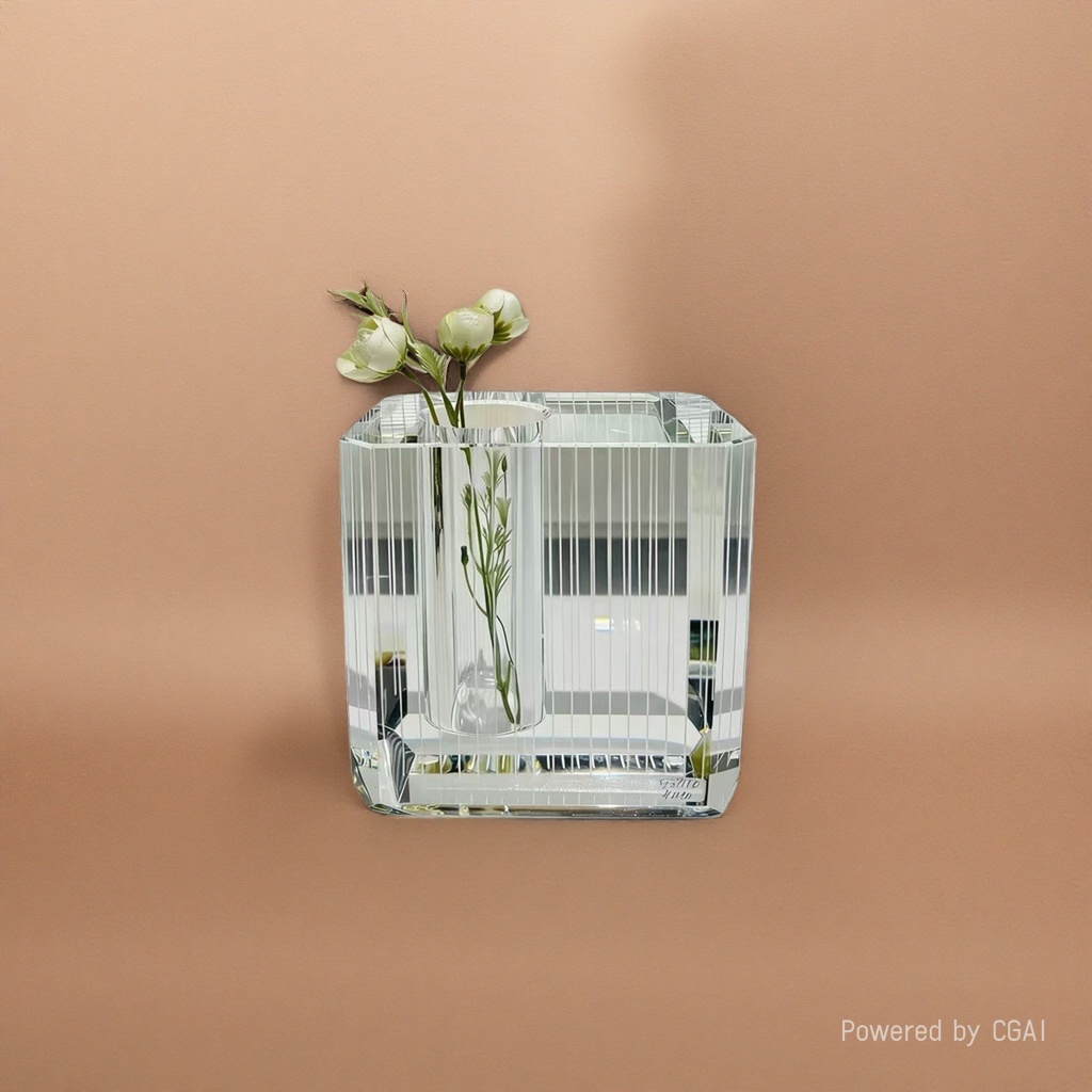Transparent glass perfume bottle, essential oil bottle, sparkling wine bottle, small glass vase 180ml Specification image