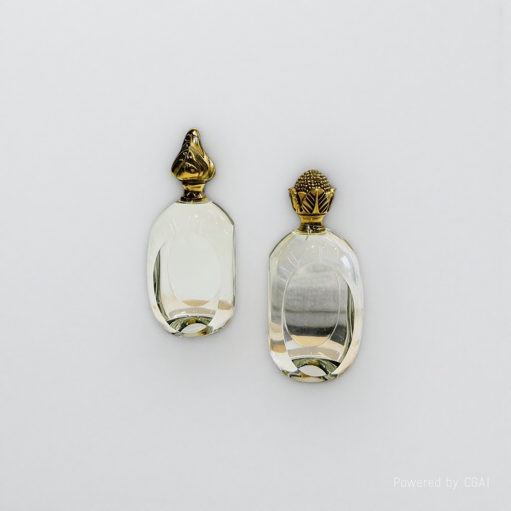 Cosmetic packaging glass bottle top and bottom lid center circle perfume box 50g cream press-type empty bottle shampoo and body wash box Item Picture