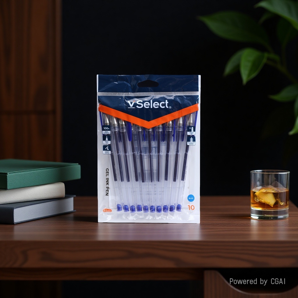 Vselect 0.5mm gel pen blue 10-piece packaging bag Application Scenario