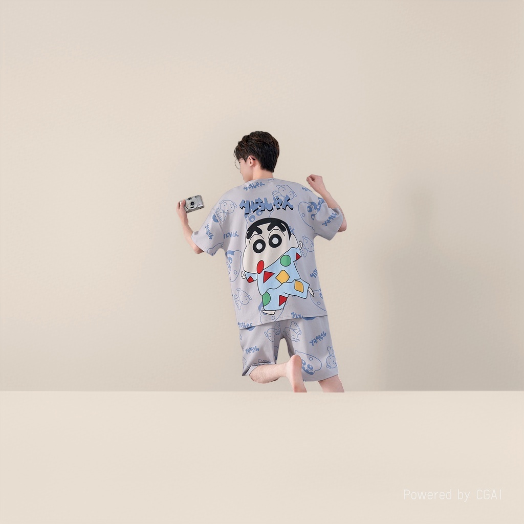 男士睡衣/老年睡衣开扣/睡衣男短袖简约/轻奢品潮牌/暖暖服细节图