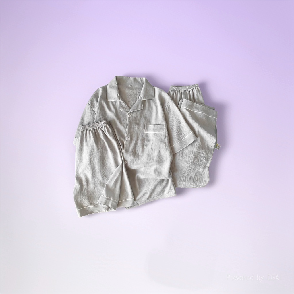 男士睡衣/老年睡衣开扣/睡衣男短袖简约/轻奢品潮牌/暖暖服产品图
