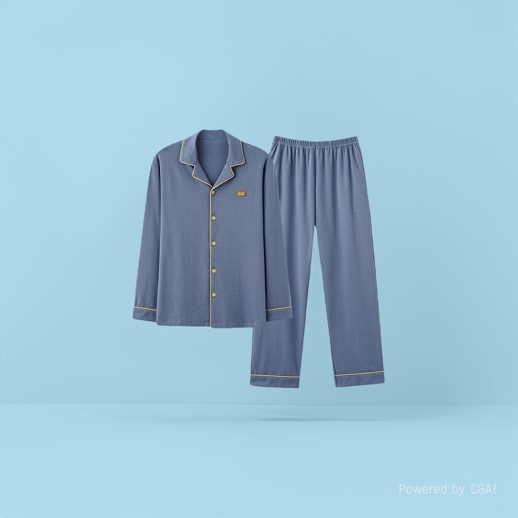 男士家居服实物图