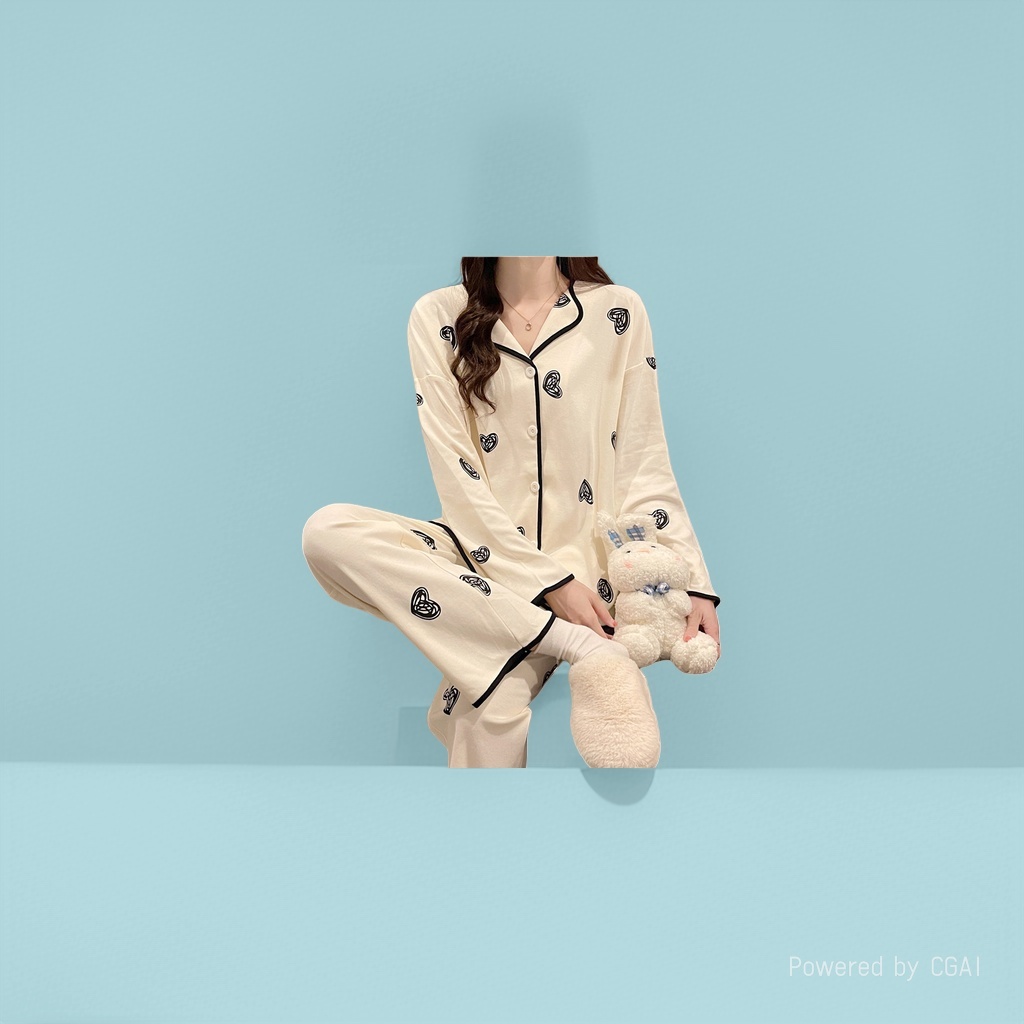 睡衣/老年睡衣开扣/睡衣女夏/睡衣女夏天冰丝/家居服产品图