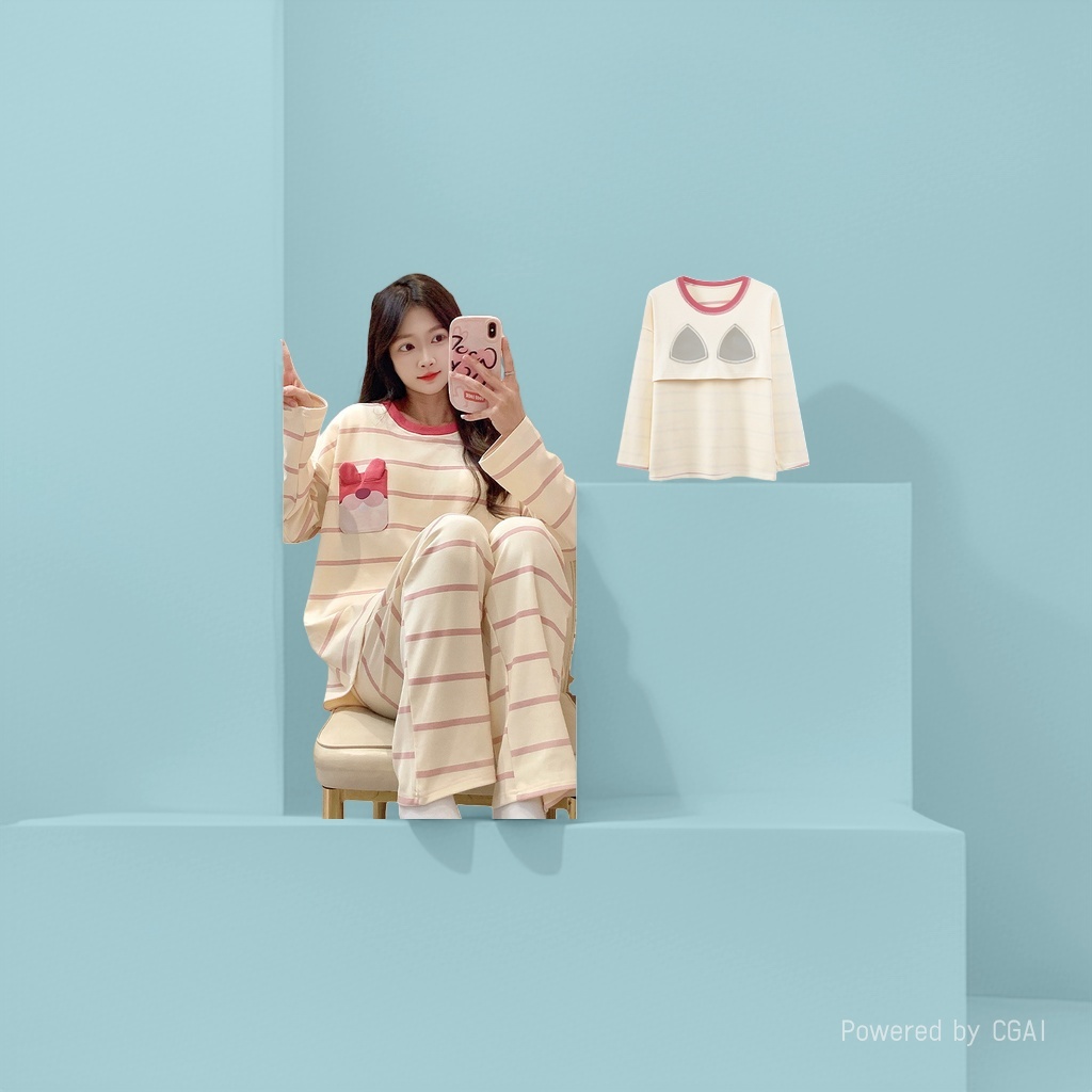 睡衣/老年睡衣开扣/睡衣女夏/睡衣女夏天冰丝/家居服产品图