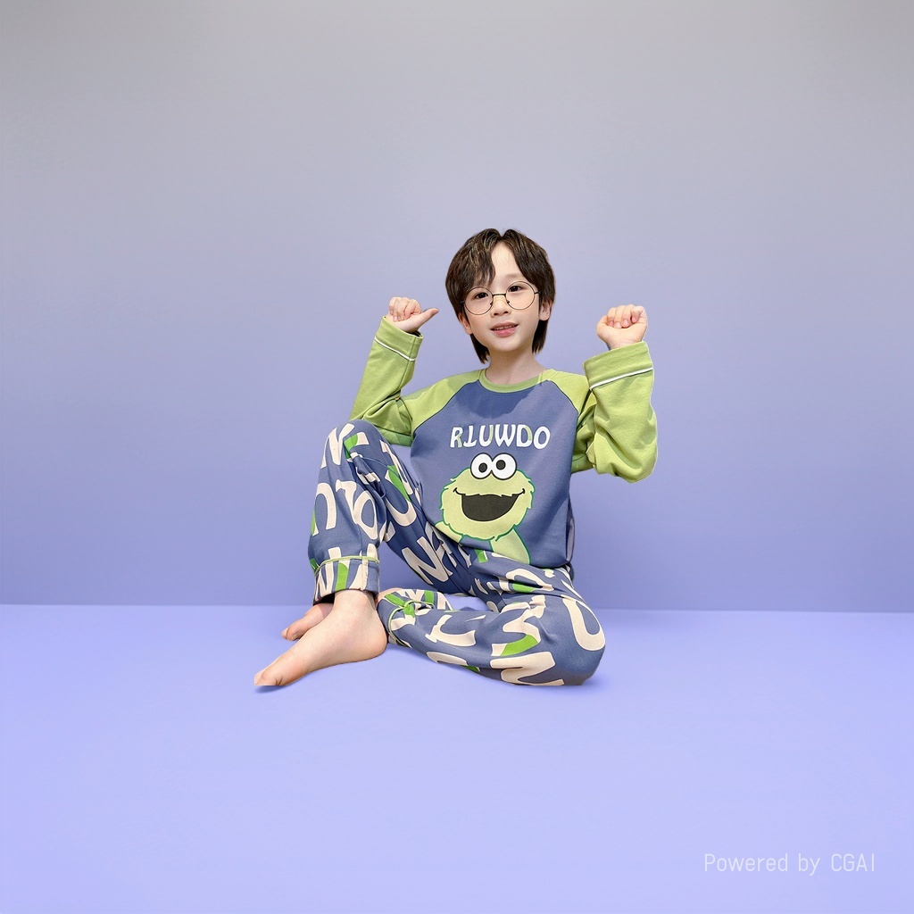 童家居服实物图