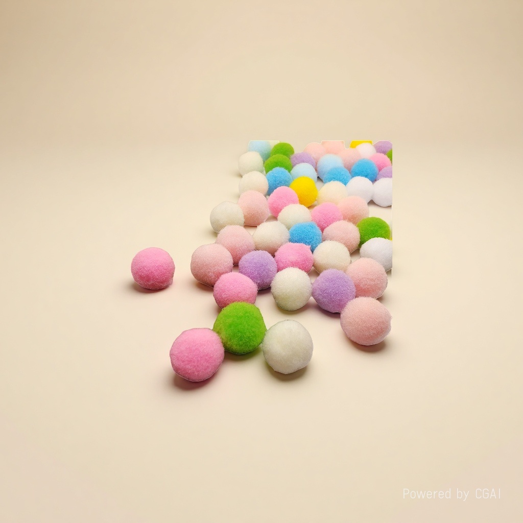 毛球/潮流玩具/装饰气眼/毛球毛绒球/毛线小沙包产品图