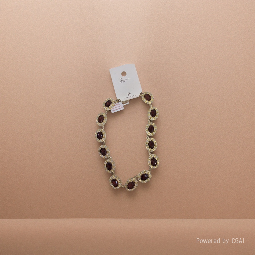 Chow Tai Fook 925 Silver Jewelry DIY Handmade Acrylic Necklace for women, long style, simple and versatile Specification image