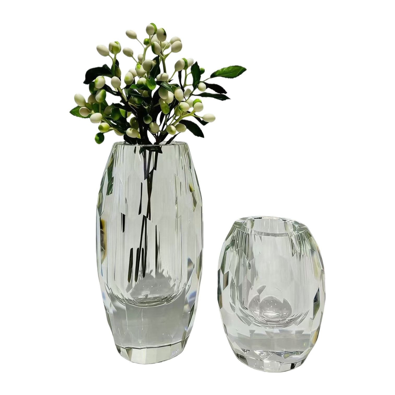 Transparent glass vases, perfume bottles, essential oil bottles, wine bottles and small glass bottles for multi-purpose storage