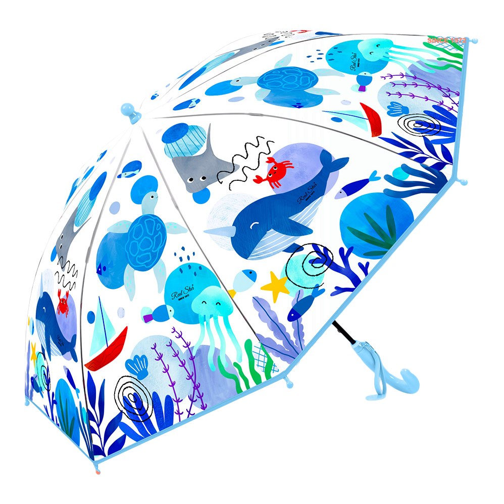 Xingbao Umbrella 015 Ocean-style children's Umbrella, Long handle straight pole umbrella, Plastic umbrella, Parallel Baby umbrella wholesale pic 6