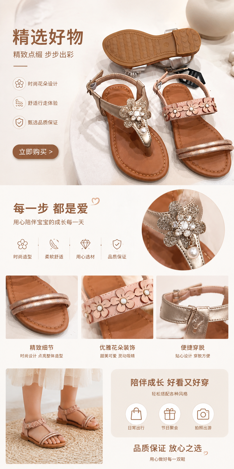 children sandals童凉鞋夏季凉鞋女士夏季时尚百搭儿童鞋详情1