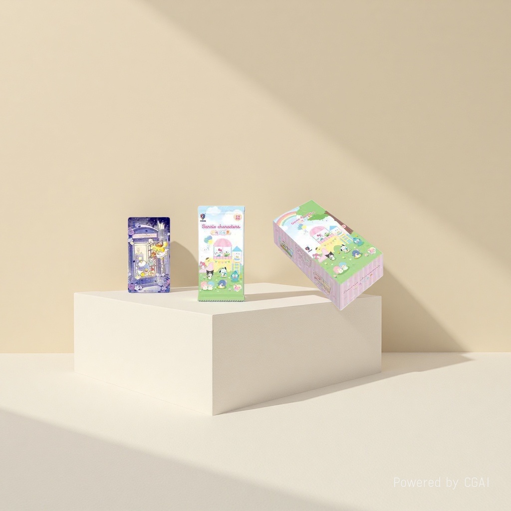 Tarjetas tour sanrio family time tarjetas conmemorativas paquete individual caja final tarjetas periféricos Specification image