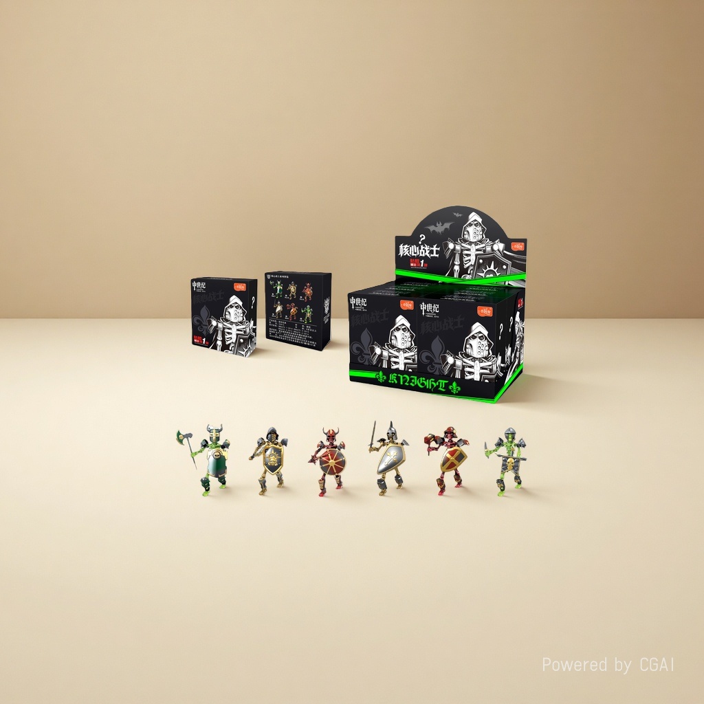 Núcleo guerrero skull rider n º 1 blind box blind box bolso blind hand office