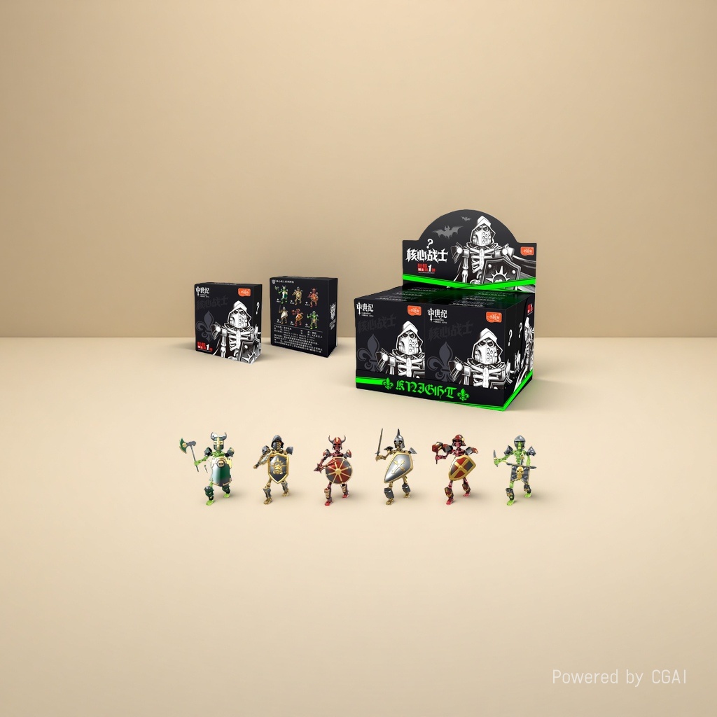 Núcleo guerrero skull rider n º 1 blind box blind box bolso blind hand office Application Scenario